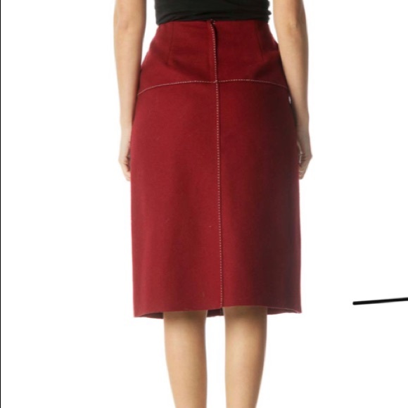 J.Crew classic pencil skirt w/ contrast stitching - Picture 2 of 3